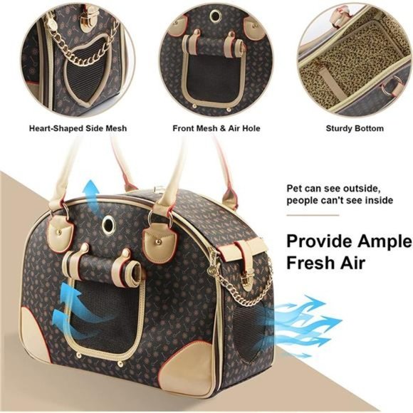 Womens Luxury Pet Dog Carrier Bag - Picture 2 of 6